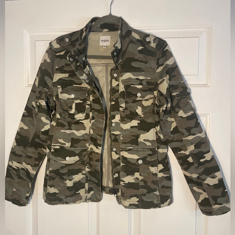 Kensie Women's Camo Utility Jacket